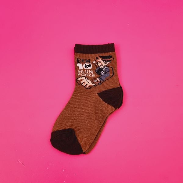 جوراب پسرانه نیم ساق نخی طرح بتمن