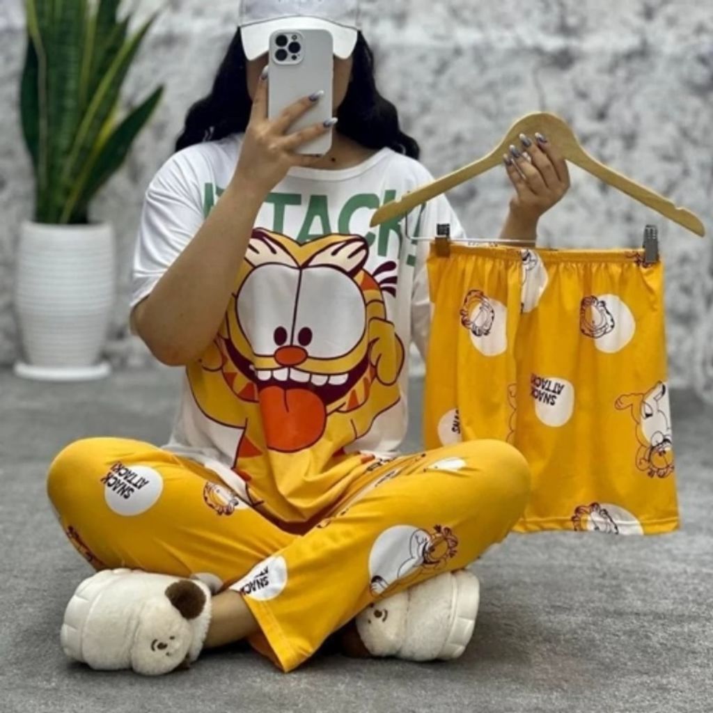 فروش اینترنتی ست سه تیکه طرح گارفیلد کد 89555