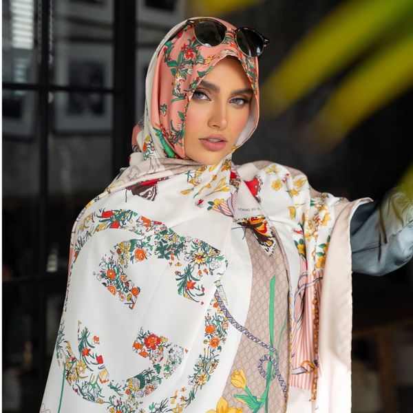 شال مجلسی ساتن ابریشم گوچی Gucci وارداتی