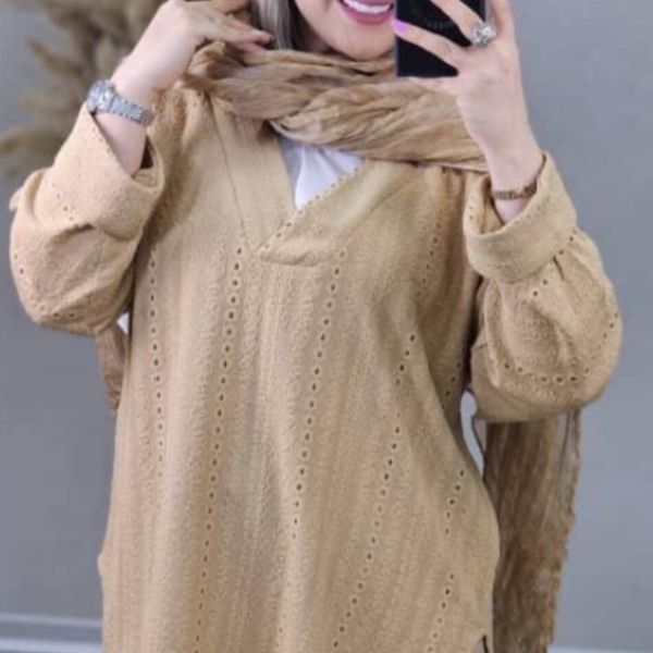 شومیز مراکشی یقه سفید