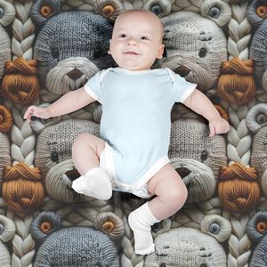 خرید اینترنتی پارچه مخمل طرح سه بعدی خرس تدی کد 5013458