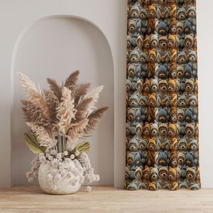 قیمت ارزان پارچه مخمل طرح سه بعدی تدی زمستونی کد 5013459