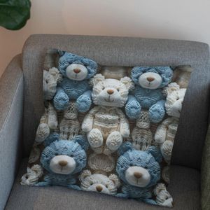 خرید آنلاین پارچه مخمل طرح سه بعدی تدی پسرونه کد 5013461
