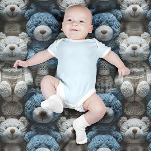 مشخصات پارچه مخمل طرح سه بعدی تدی پسرونه کد 5013461