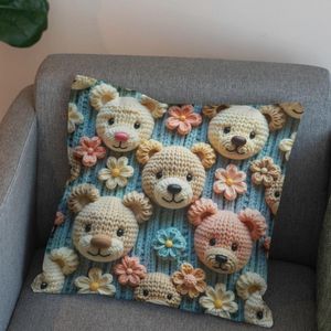 قیمت پارچه مخمل طرح سه بعدی خرسی کد 5013465