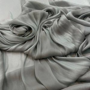 خرید اینترنتی پارچه حریر ملانژ ساده 2