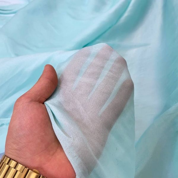 پارچه حریر ملانژ ساده 7