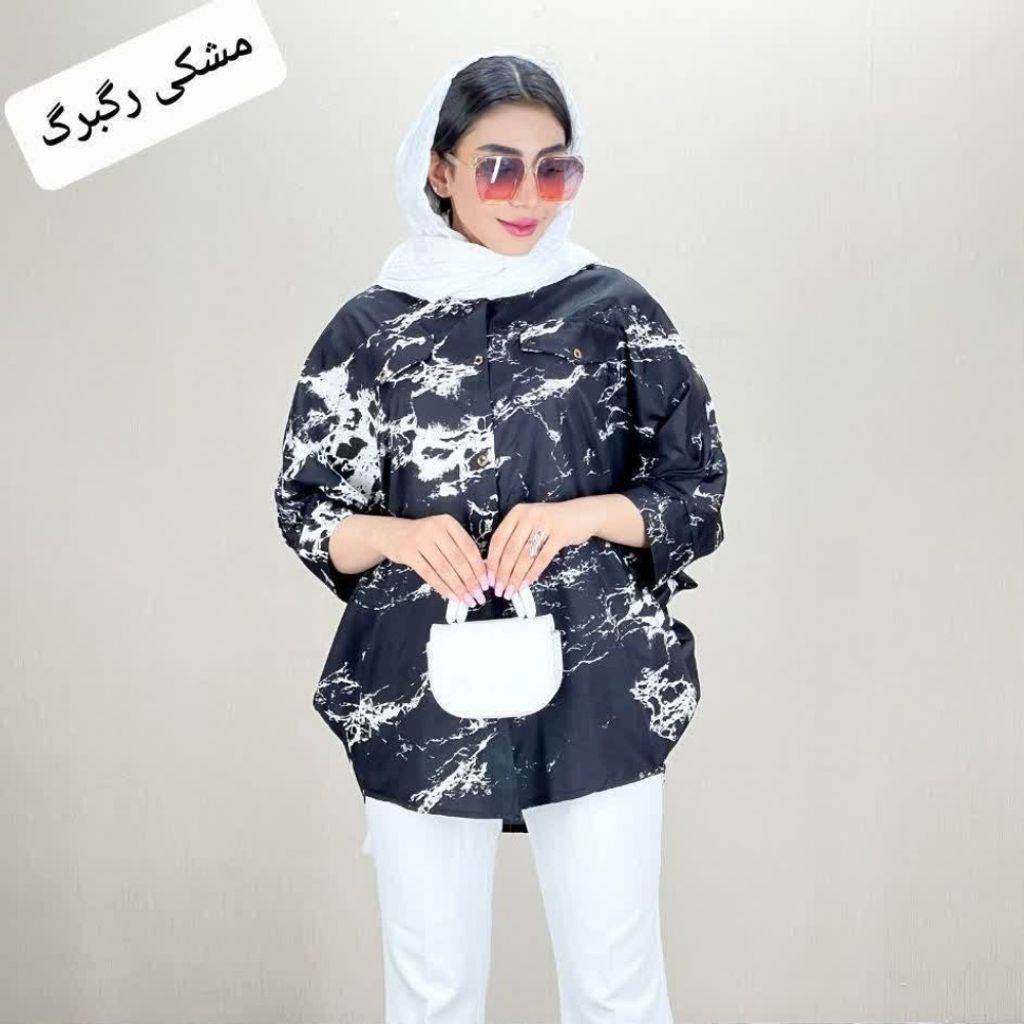 مشخصات پانچ زنانه پوپلین مرمر
