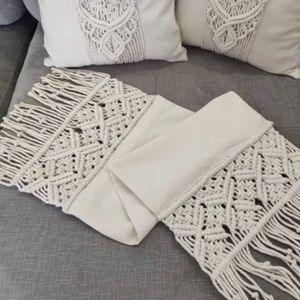 قیمت ارزان رومیزی مکرومه ترکیب با پارچه برند آرت بیوتی