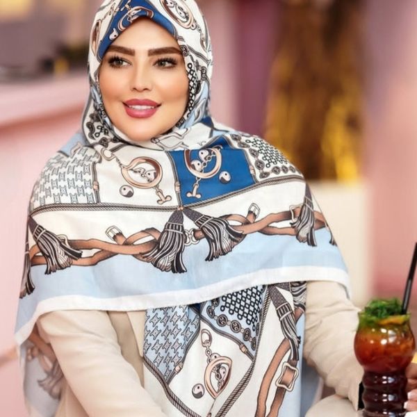 روسری ابریشم توییل قواره 140 کد 13