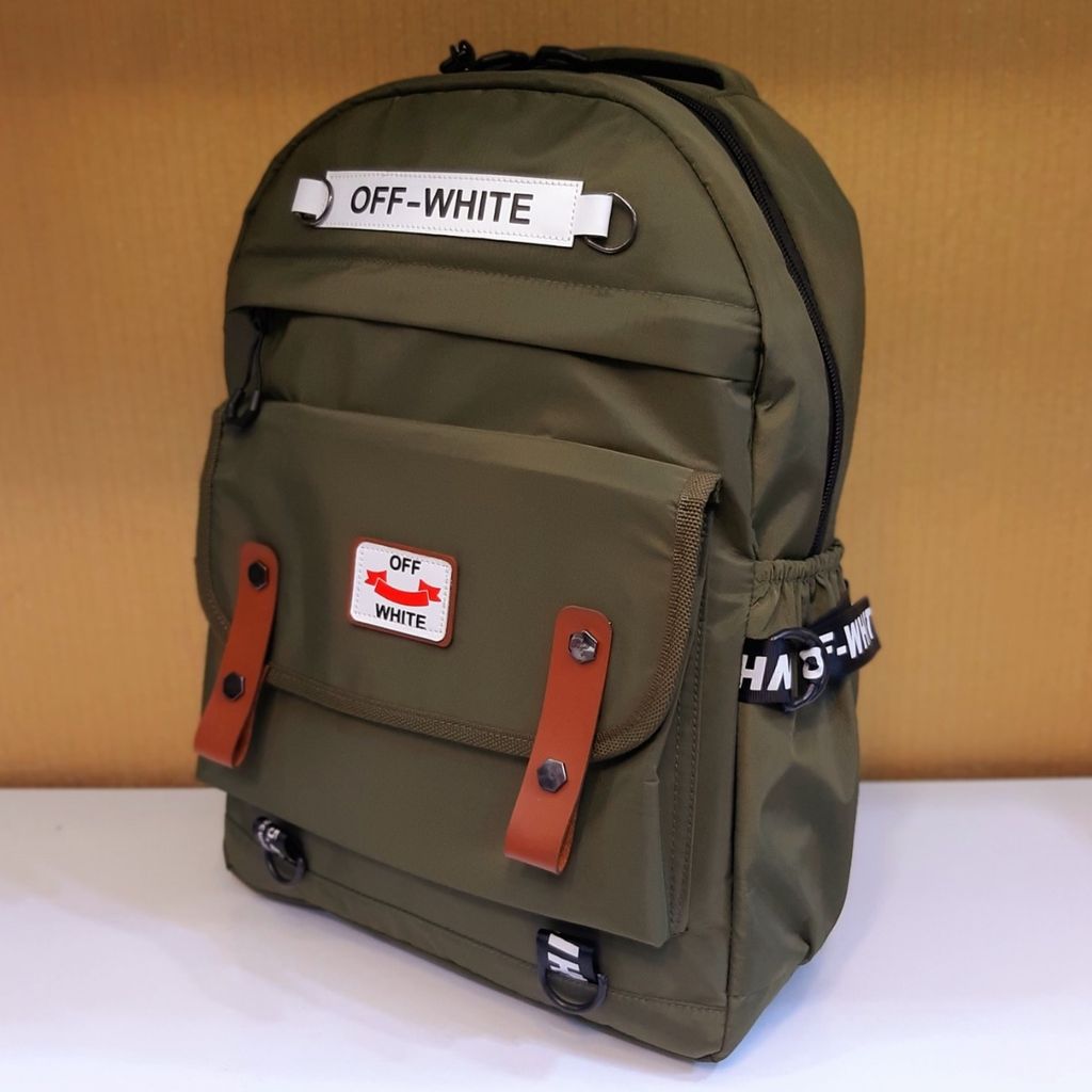 خرید آنلاین کوله پشتی مدل off White سبز خاص