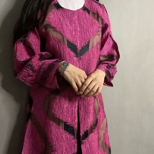 خرید اینترنتی مانتو مجلسی آستر دار بهاره