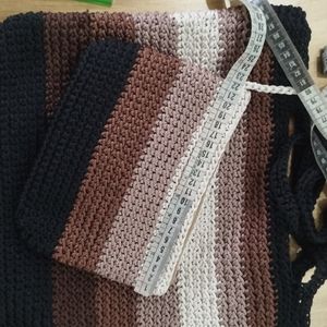 فروش اینترنتی کیف دوقلو مکرومه