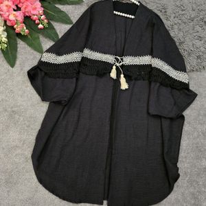خرید آنلاین مانتو زنانه طرح عبایی آویشن