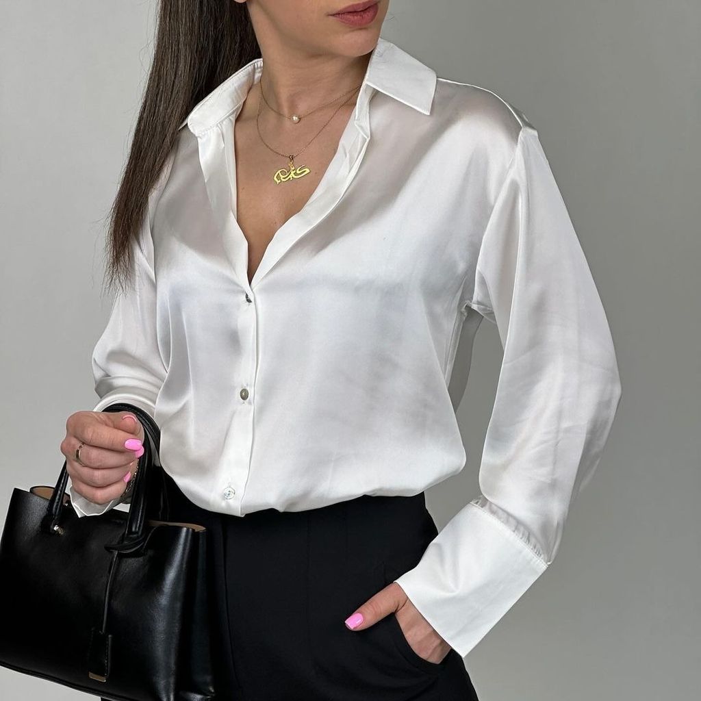 خرید اینترنتی شومیزساتن زنانه مدل آراشیدا