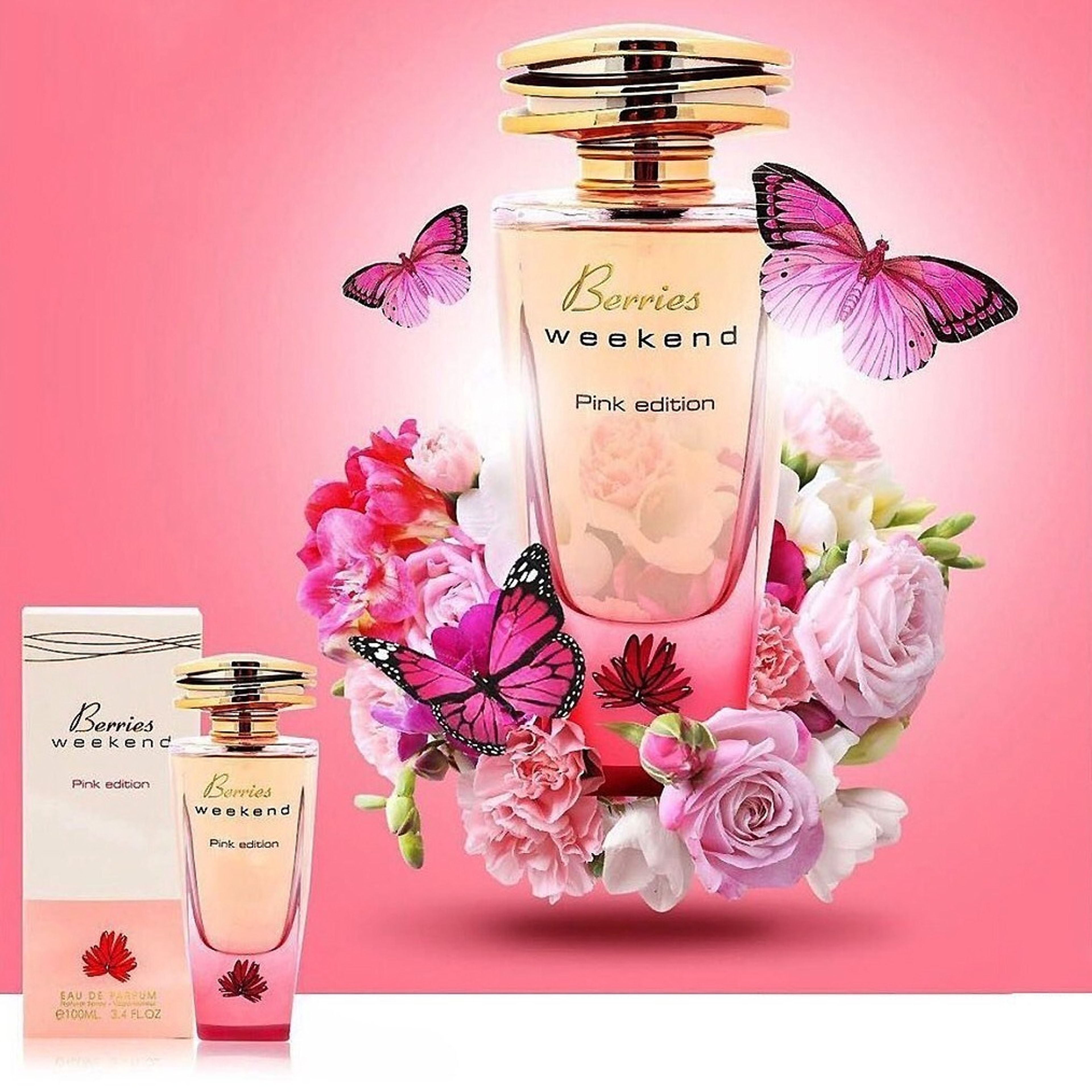 فروش اینترنتی عطر جذاب زنانه باربری ویکند فراگرنس ورد - ملایم و شیرین - 100 میل