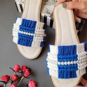 خرید اینترنتی صندل مکرومه بافی زنانه مدل آیسان