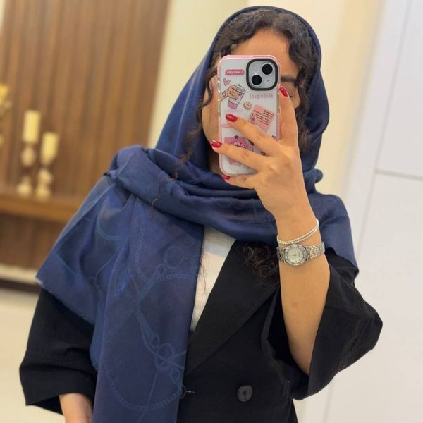 روسری نخ ابریشم ژاکارد