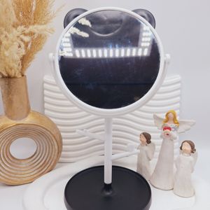 فروش اینترنتی آینه گرد رومیزی مدل استندجواهرات طرح گربه رنگ مشکی