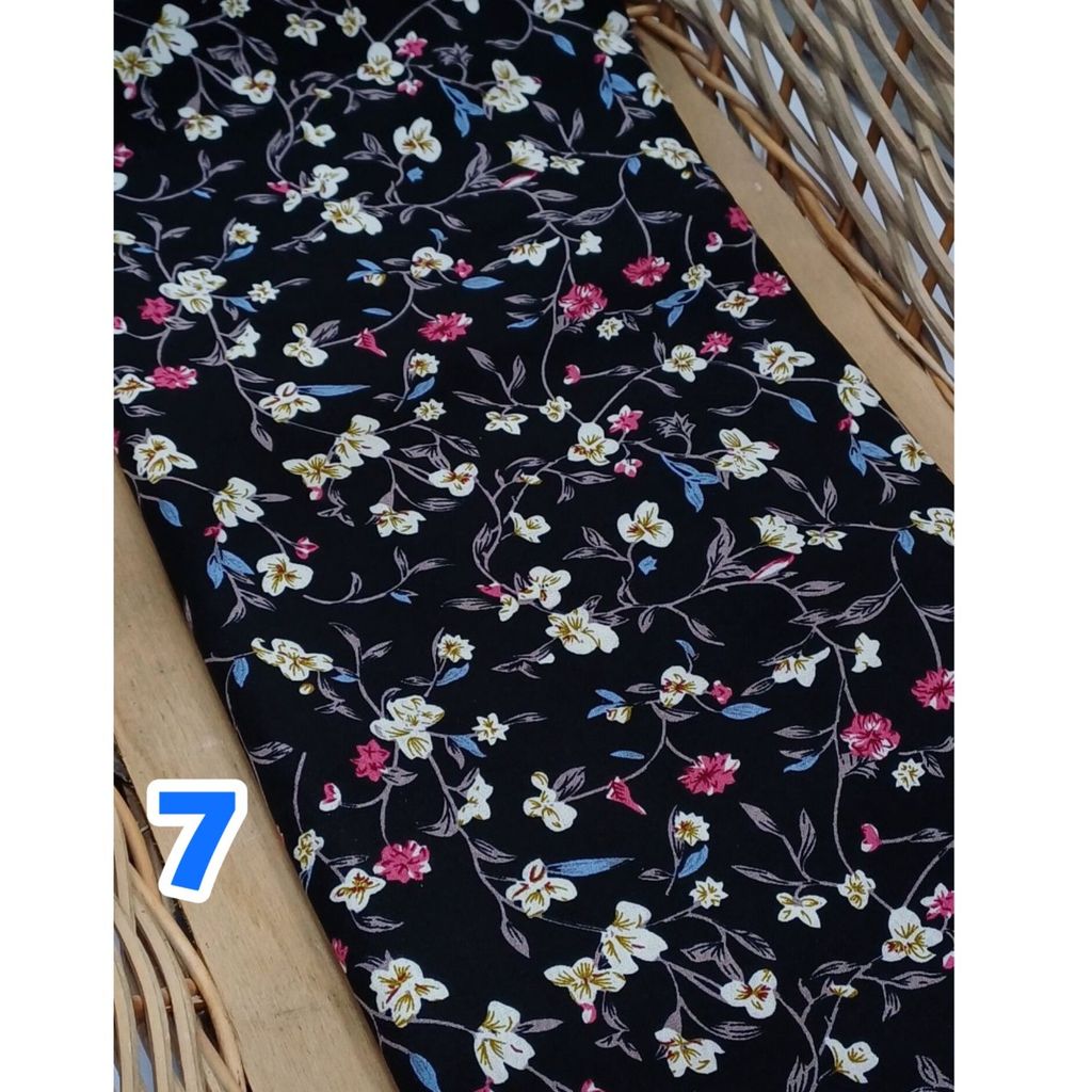 خرید اینترنتی پارچه نخی نانو درجه یک گلدار