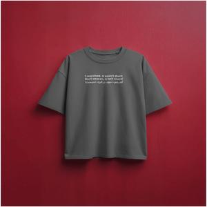 خرید اینترنتی قیمت تیشرت طرح گشتم نبود نگرد نیست - قواره باکسی پارچه ماکان