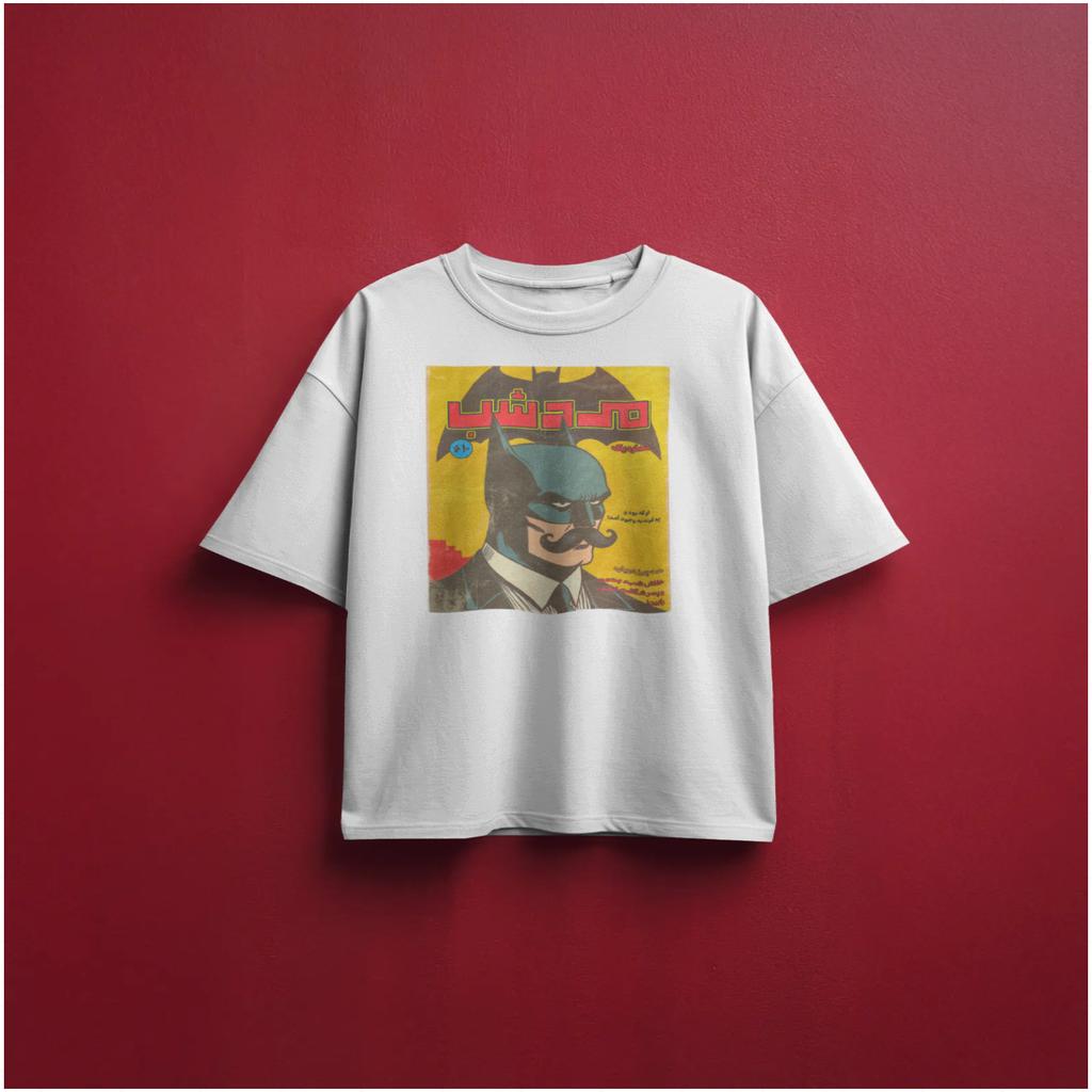 خرید اینترنتی قیمت تیشرت طرح مرد شب بتمن - قواره باکسی پارچه ماکان