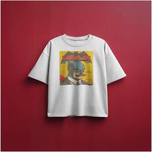 خرید اینترنتی قیمت تیشرت طرح مرد شب بتمن - قواره باکسی پارچه ماکان