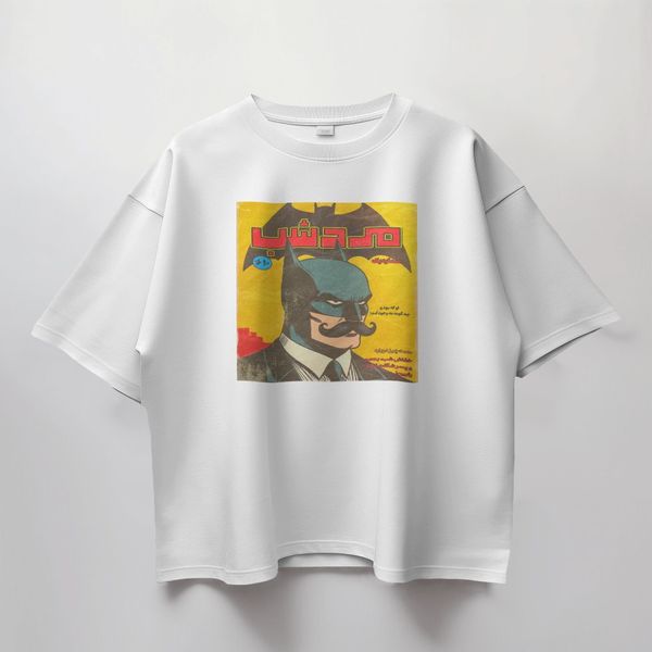 تیشرت طرح مرد شب بتمن - قواره باکسی پارچه ماکان