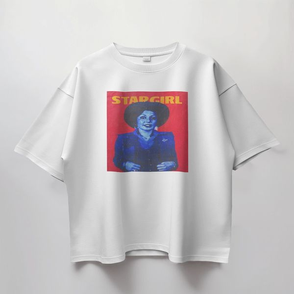 تیشرت طرح stargirl - پارچه ماکان قواره باکسی