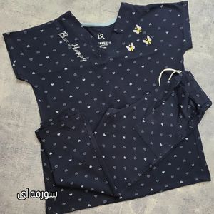 خرید انلاین ست تیشرت و شلوارک گلدوزی شده پنبه سوپر