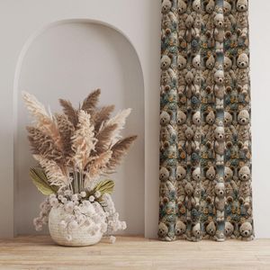 قیمت ارزان پارچه مخمل طرح سه بعدی خرسی کد 5013470