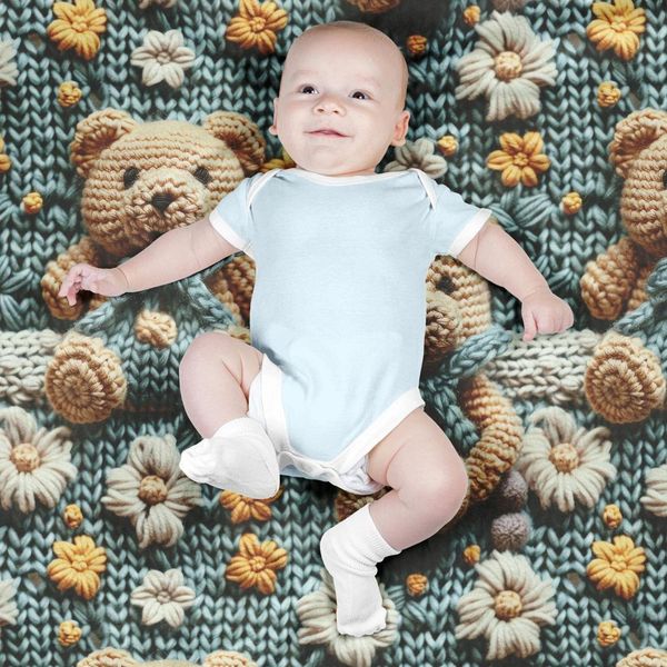 پارچه مخمل طرح سه بعدی فانتزی کارتونی کد 5013475