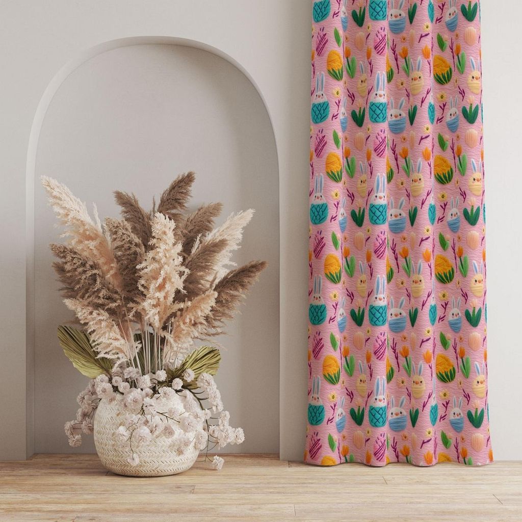 خرید انلاین پارچه مخمل طرح سه بعدی خرگوش بازیگوش کد 5013482