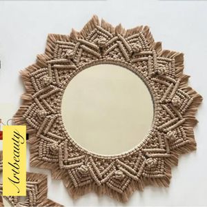 خرید انلاین قاب اینه مکرومه بافی مدرن طرح شیداج