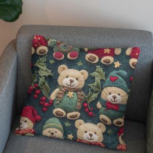 خرید انلاین پارچه مخمل طرح سه بعدی تدی زمستونی کد 5013484