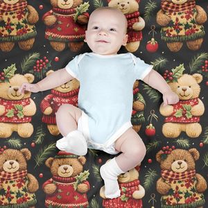 خرید آنلاین پارچه مخمل طرح سه بعدی تدی زمستونی کد 5013486