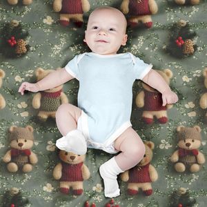 قیمت ارزان پارچه مخمل طرح سه بعدی تدی زمستونی کد 5013487