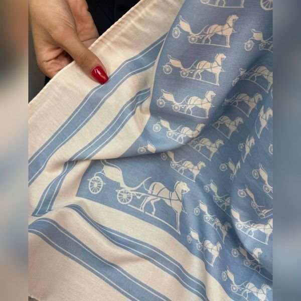 شال هرمس تمام نخ تابستانه