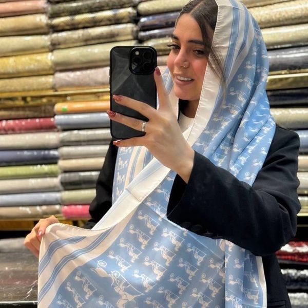 شال تابستانه هرمس نخ پنبه