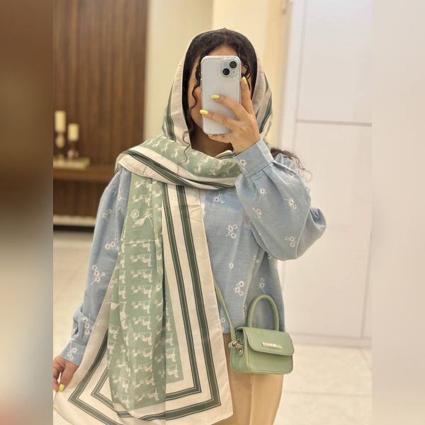 شال هرمس تمام نخ تابستانه