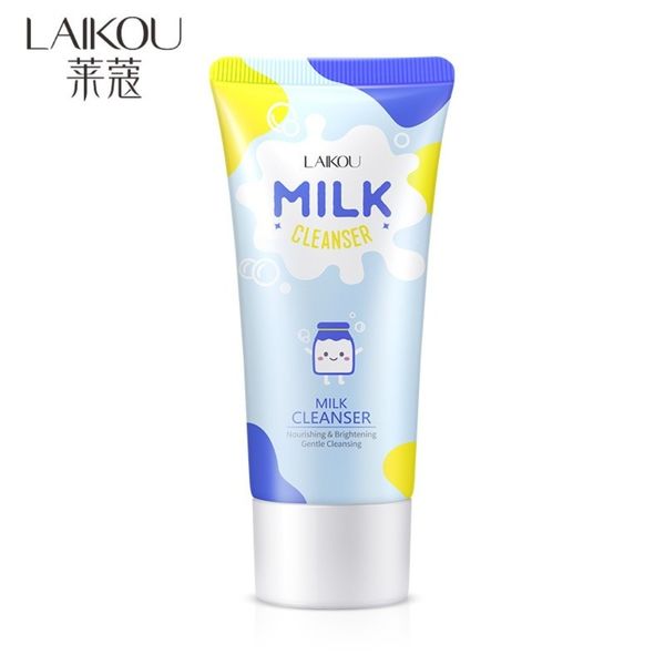 فوم شستشوی صورت روشن کننده شیر گاو لایکو وزن 50 گرم LAIKOU