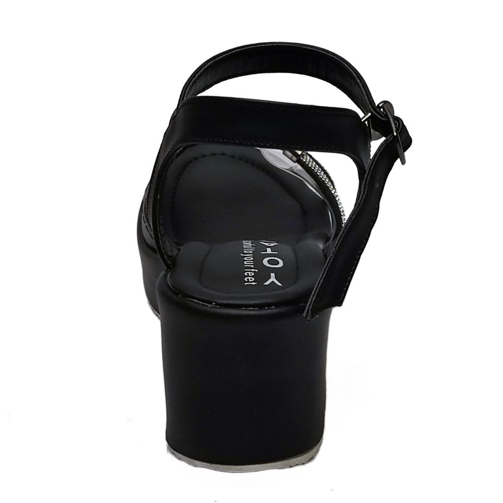فروش اینترنتی کفش تابستانی مشکی طلقی دریا 1052