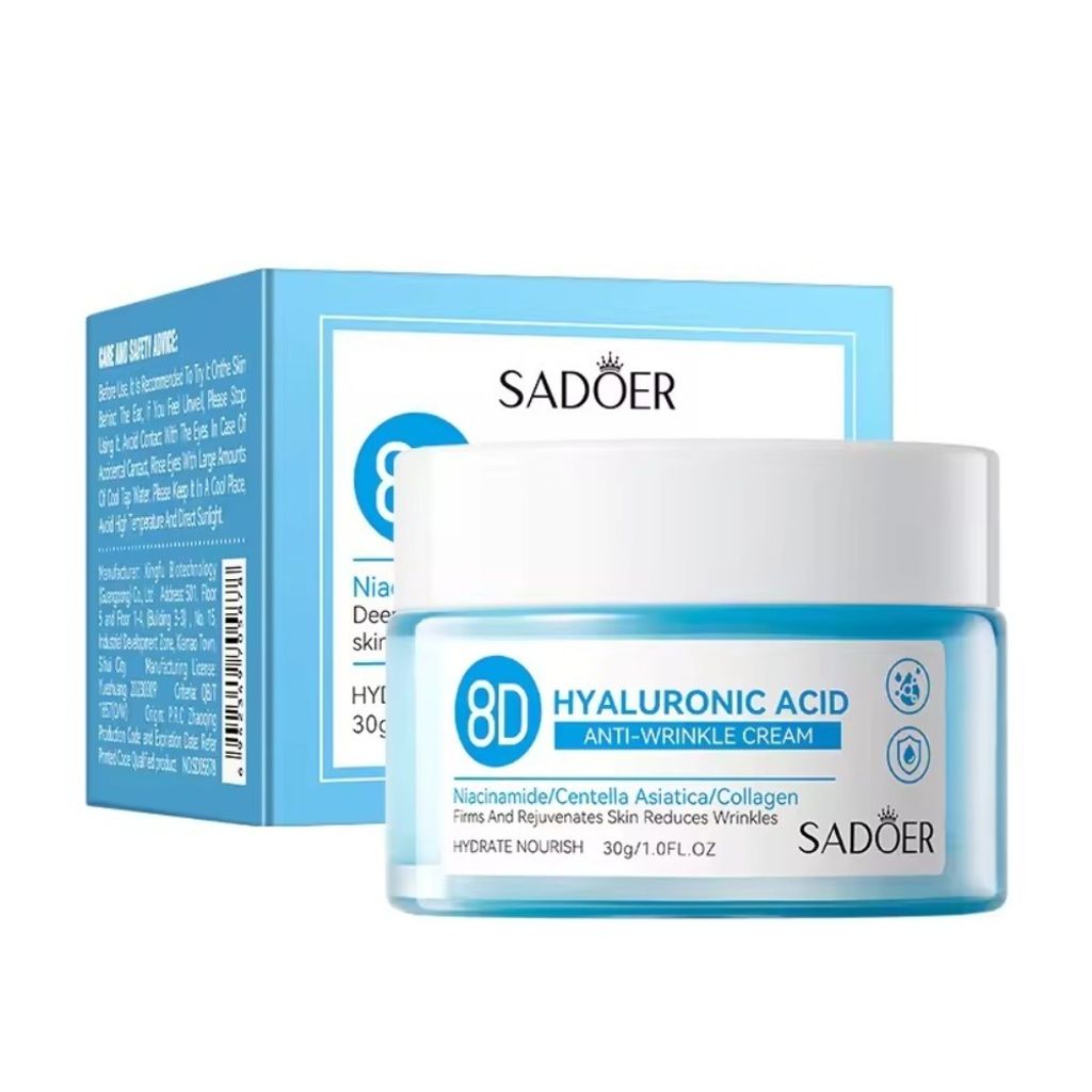 فروش اینترنتی کرم آبرسان و مرطوب کننده عمیق هیالورونیک اسید 8D سادور SADOER