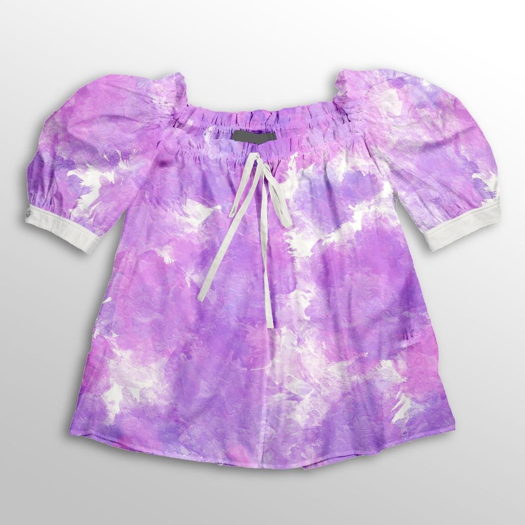 فروش اینترنتی پارچه لباسی پارچه الف مدل کرپ بوگاتی طرح آبرنگی کد 4011121