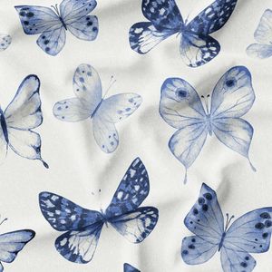 پارچه لباسی شومیز پارچه الف مدل کرپ بوگاتی طرح پروانه کد 4011123