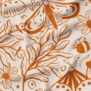 پارچه لباسی شومیز پارچه الف مدل کرپ بوگاتی طرح پروانه کد 4011125