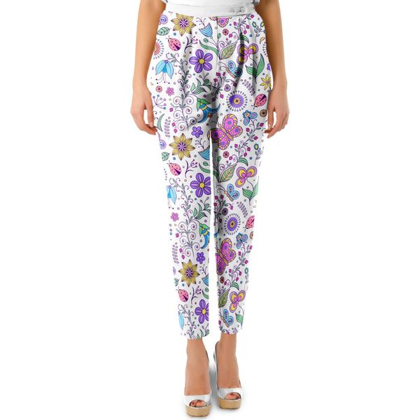 پارچه لباسی شومیز پارچه الف مدل کرپ بوگاتی طرح پروانه کارتونی کد 4011135