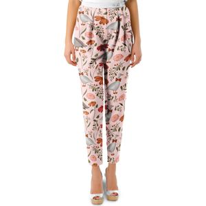 خرید اینترنتی پارچه لباسی شومیز پارچه الف مدل کرپ بوگاتی طرح پرنده کلاسیک کد 4011144