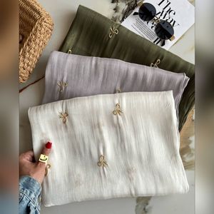 خرید اینترنتی شال پاپیون وارداتی حریرنخ شاین
