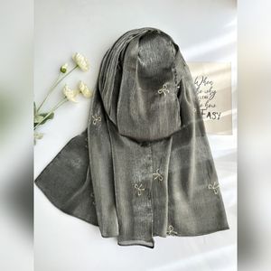 فروش اینترنتی شال پاپیون وارداتی حریرنخ شاین